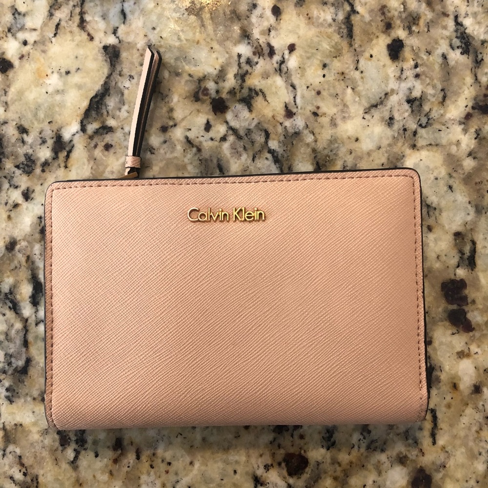 Blush pink Calvin Klein wallet